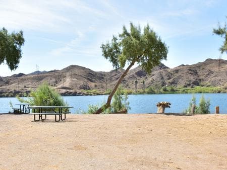 Riverfront camping at Crossroads Campground