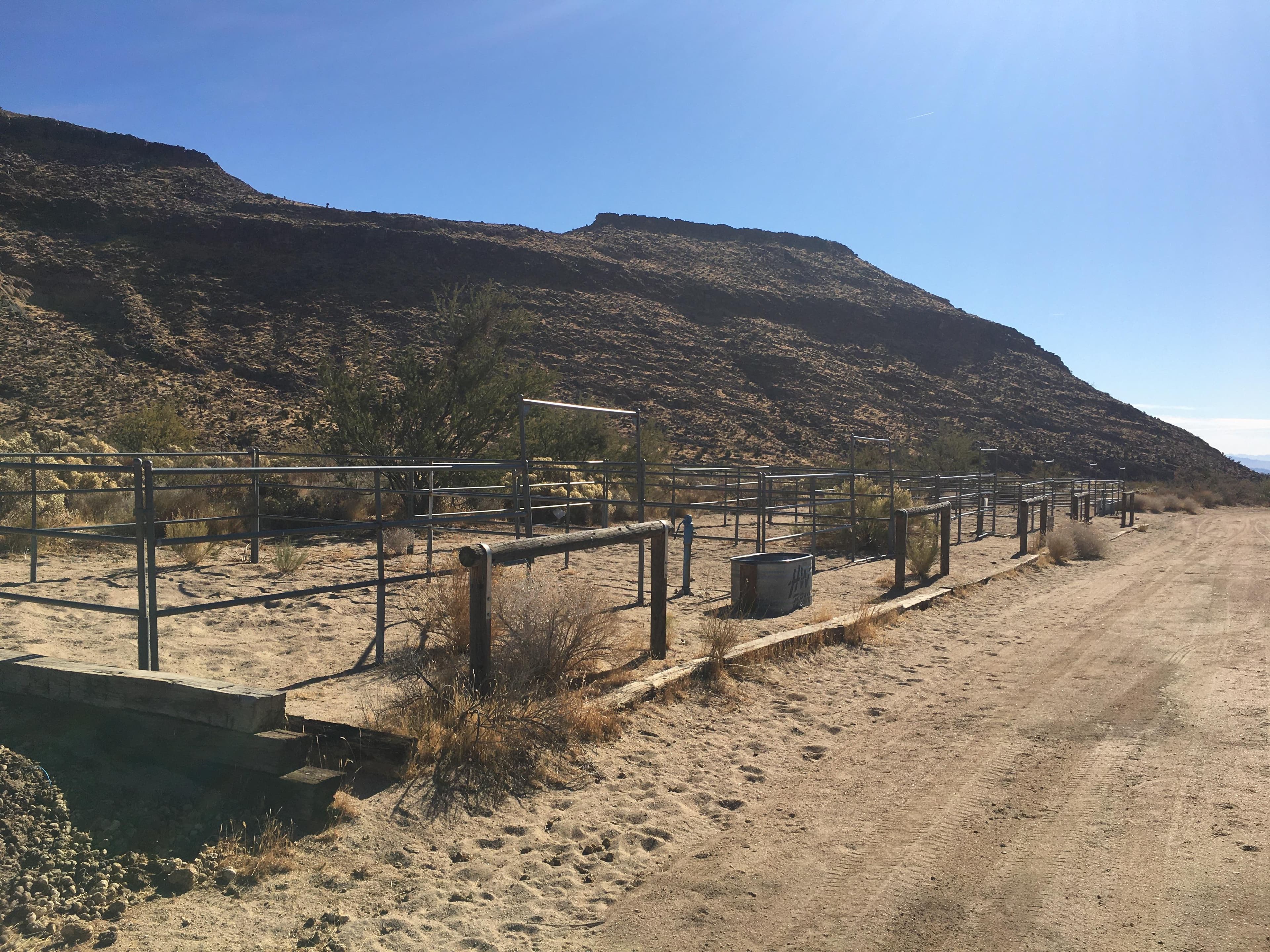 Equestrian site corrals