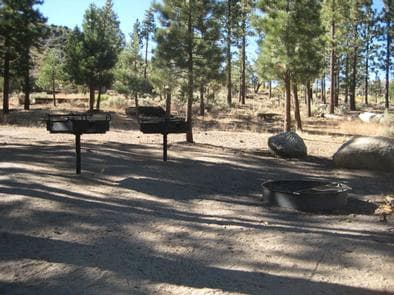 BBQ Grill area at Big Pine Equestrian Group Campground