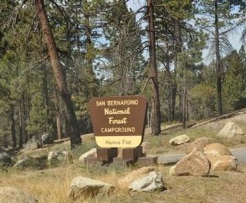 Hanna Flat Campground Sign
