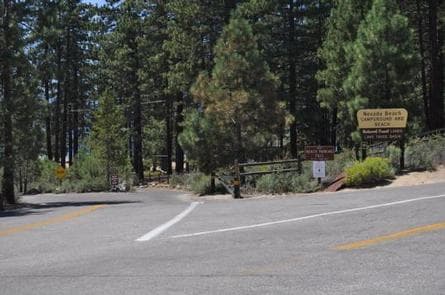 Entrance to Nevada Beach Campground and Day Use Pavilion