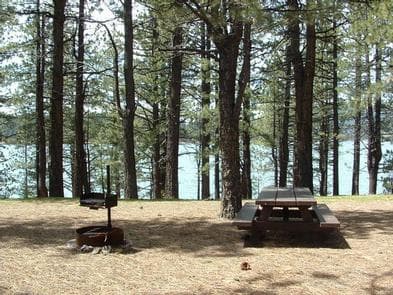 BIG COVE campsite by lake