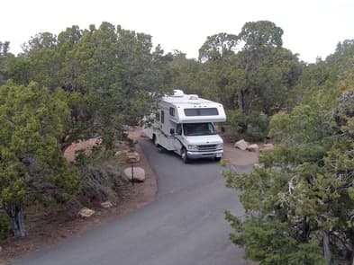 RV in campsite