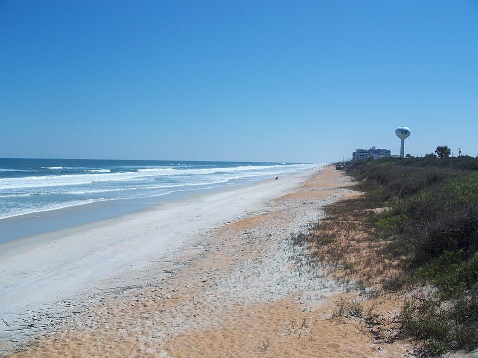 Atlantic beach at Gamble Rogers Memorial State Recreation Area in Flagler Beach