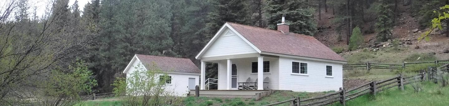 Cabin and covered porch
