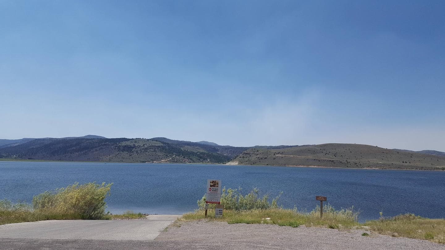 Panguitch Lake boat ramp on the south shore