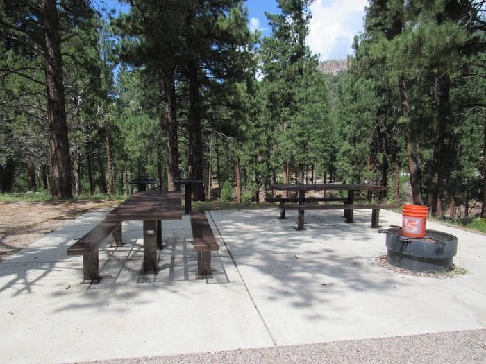 A campsite in the Effie Group camp