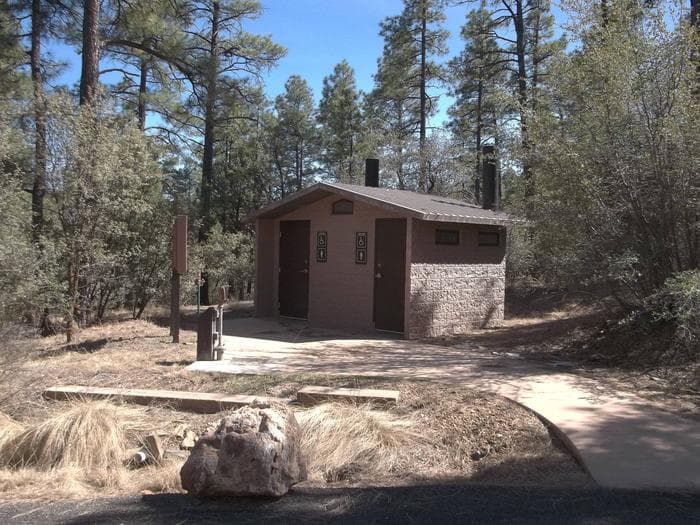 Hilltop Campground Accessible Vault Toilet and water hydrant