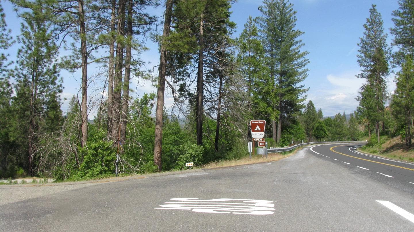 Lost Claim Campground Highway Entrance