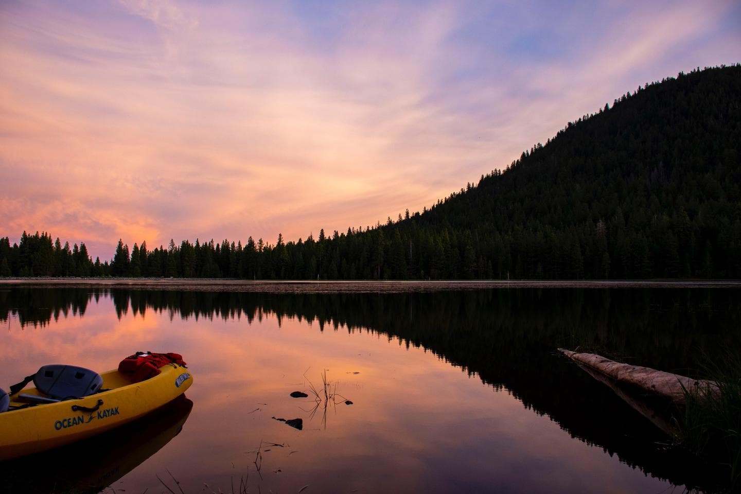 Juanita Lake with Sunset