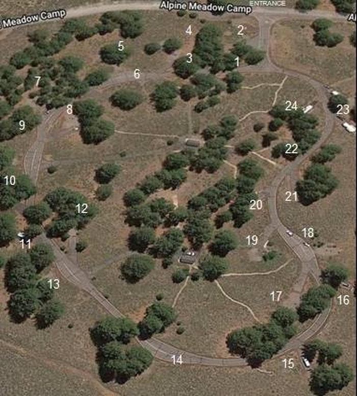 Alpine Meadow Campground Satellite View