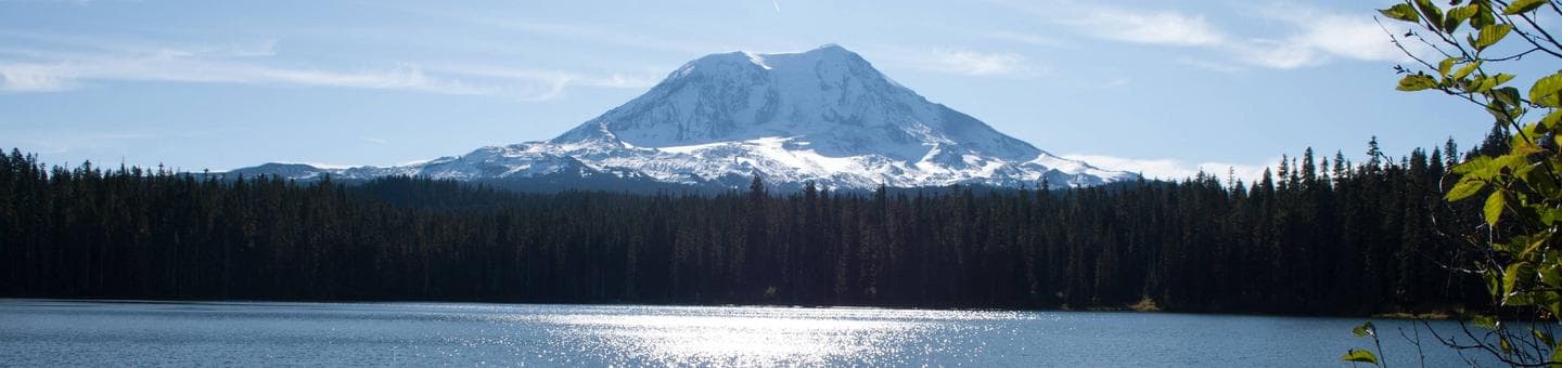 Mt. Adams behind Takhlakh Lake