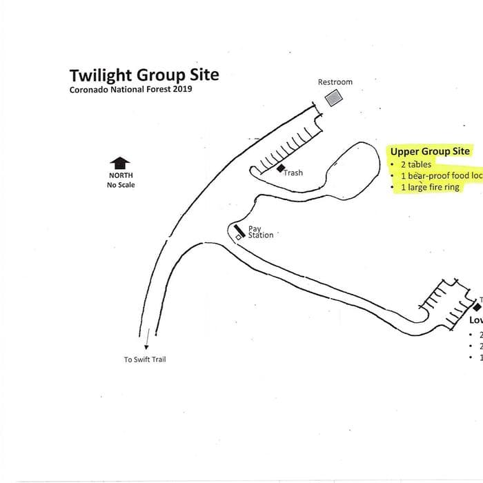 Upper Twilight Group Site Map