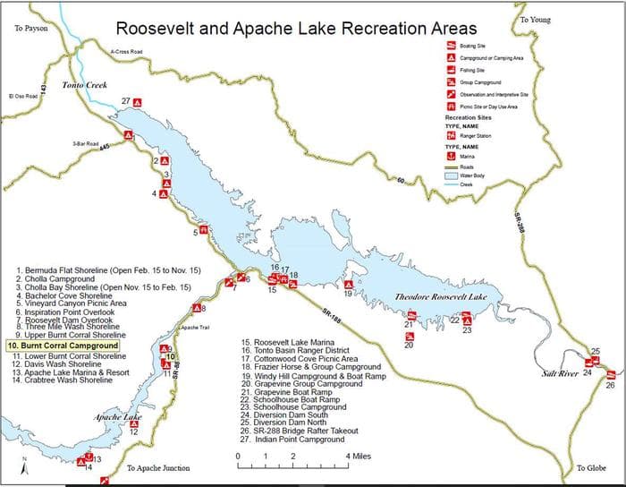 Roosevelt and Apache Lake Recreation Areas
