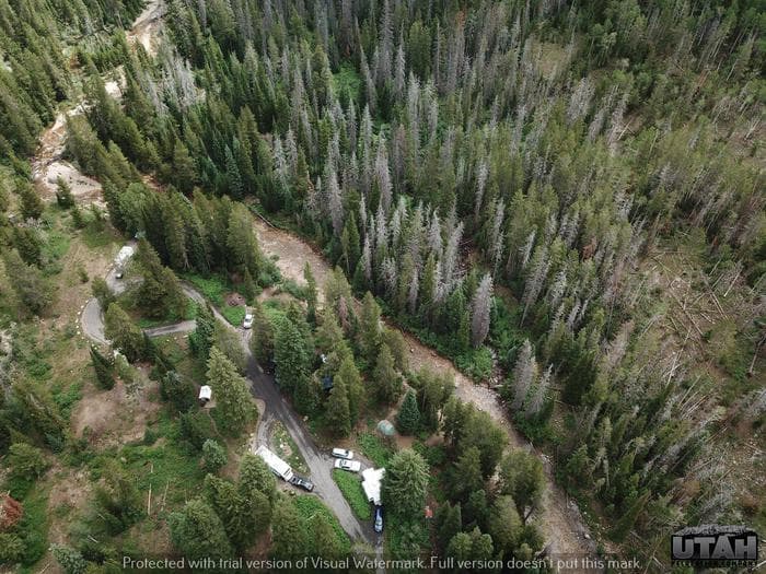 Cobblerest Campground - aerial