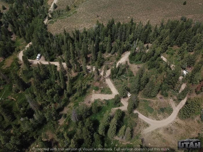 Lower Provo Campground aerial