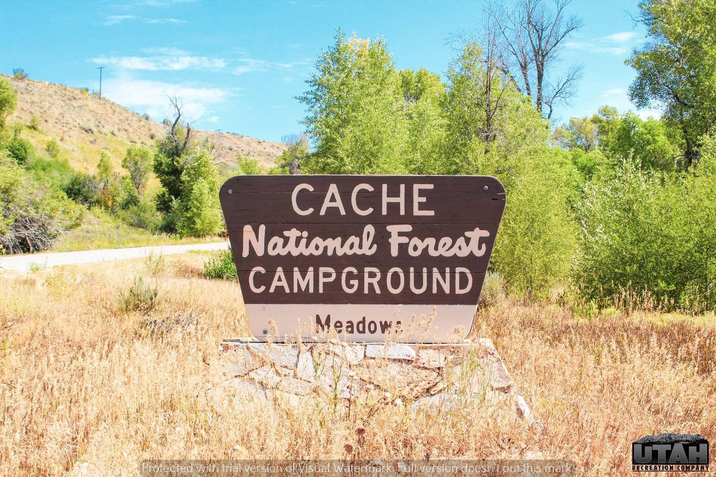 Meadows Campground sign