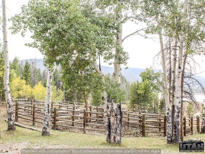 Hoop Lake Trailhead Campground horse corral