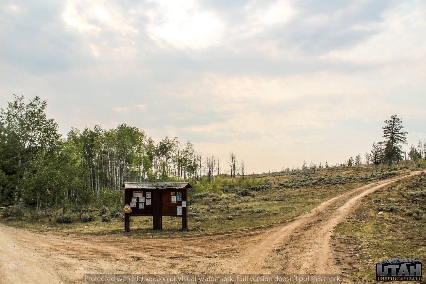 Hoop Lake Trailhead Campground fee board