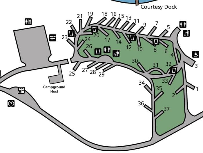 Hunters Campground Map
