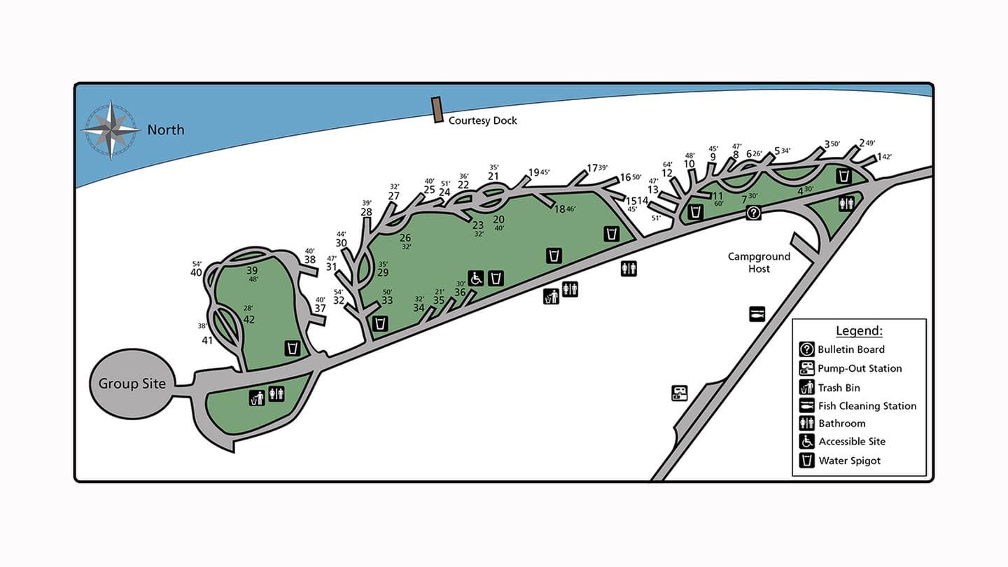 Gifford Campground Site Map