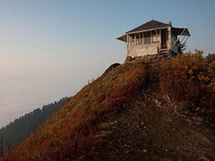 lookout cabin Evergreen