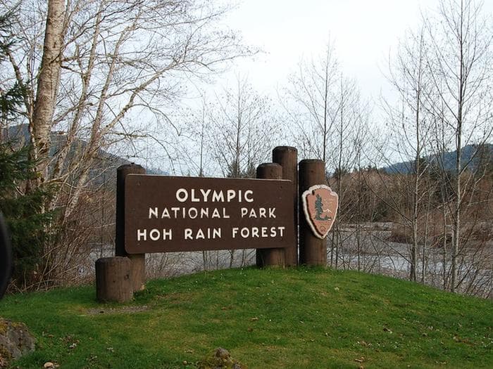 Hoh Entrance Sign