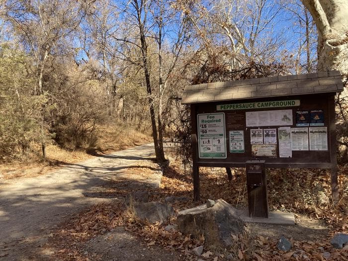 Peppersauce Campground entrance