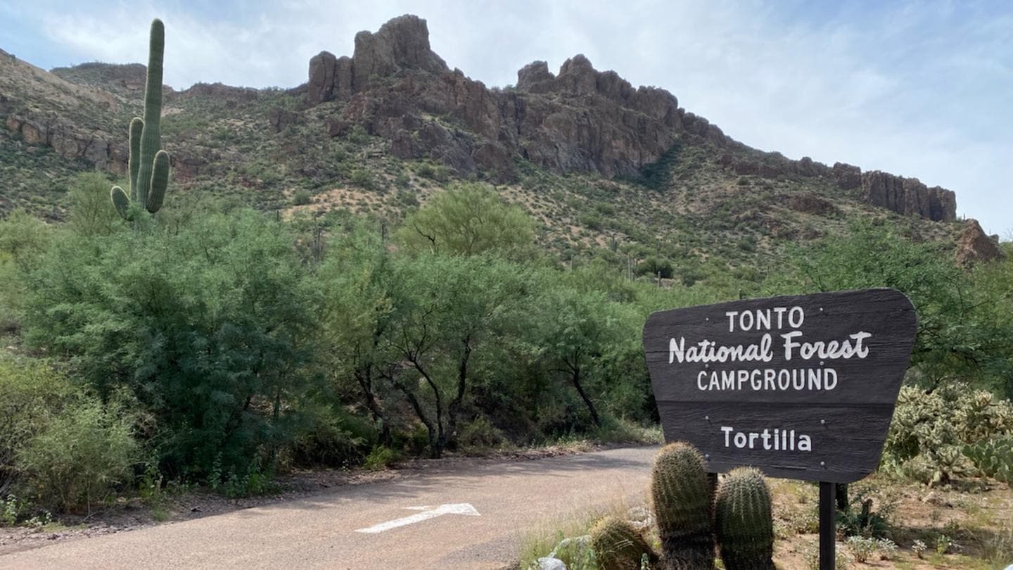 Entrance to Tortilla Campground