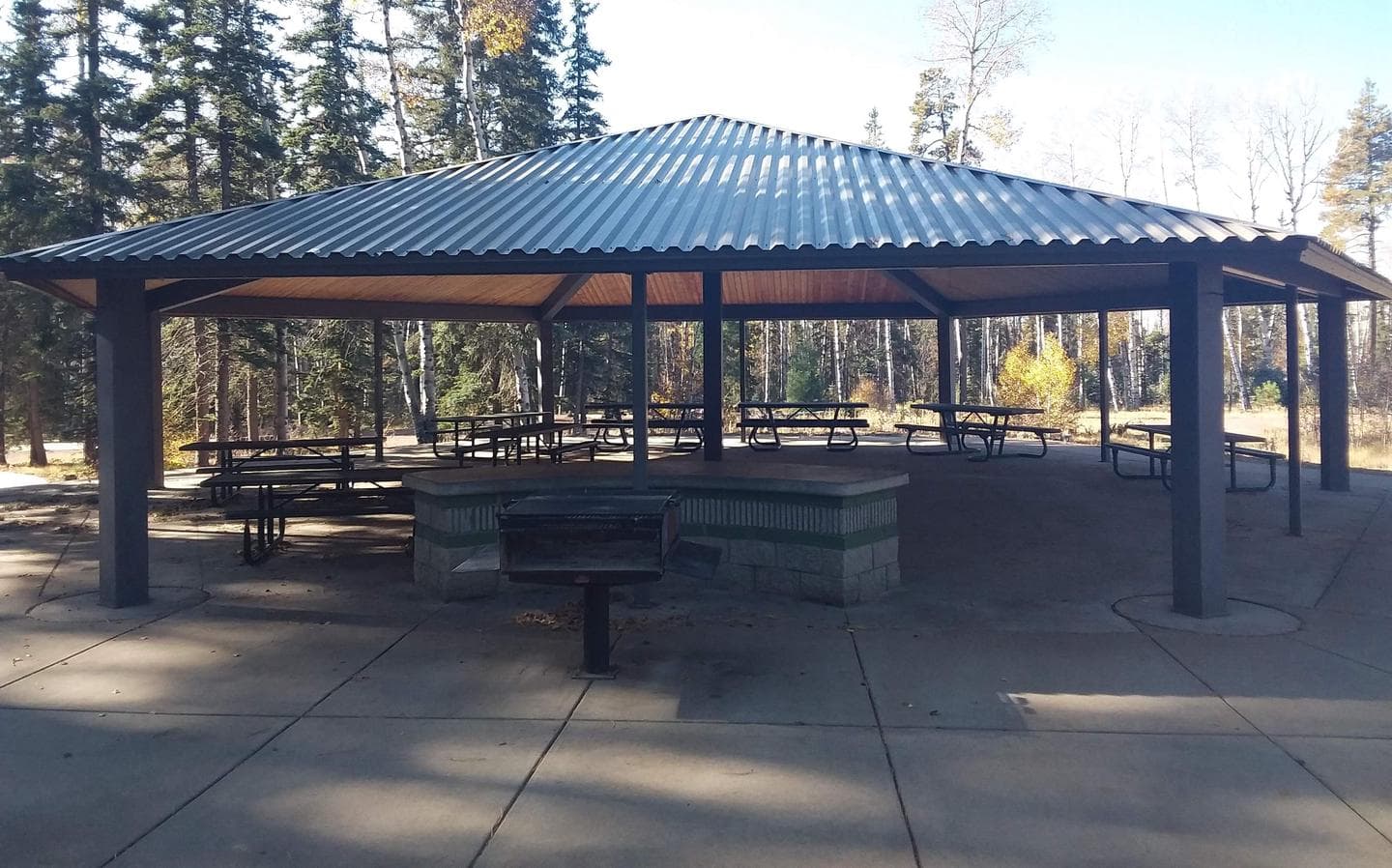 Apache Trout Campground group site ramada