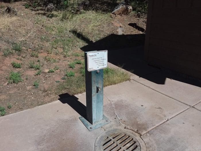 Lakeview Campground water spigot