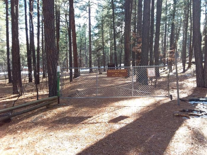 Long Valley Work Center Campground Gate Entrance