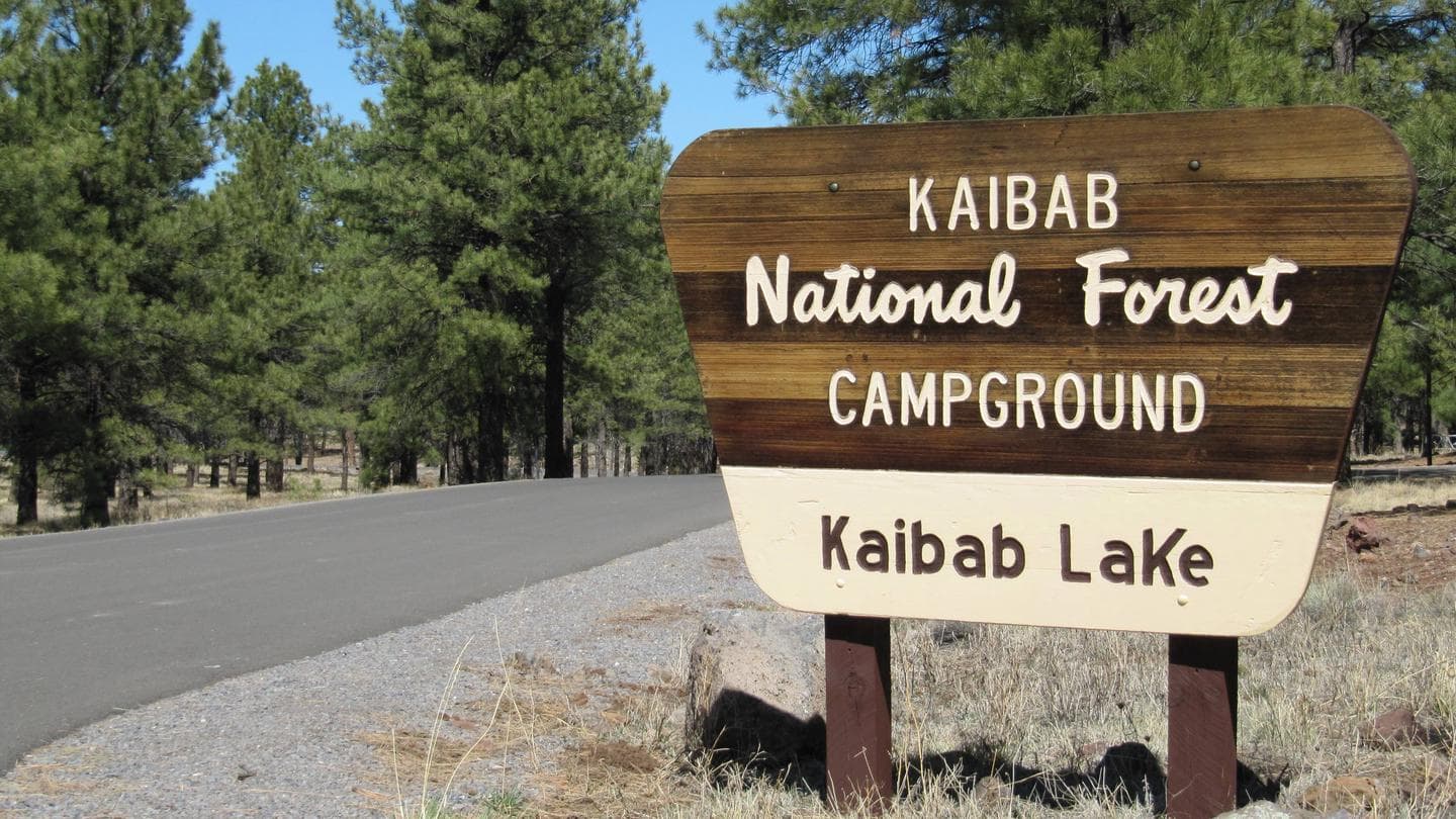 Kaibab Lake Sites and Group Areas campground at Kaibab National Forest, Arizona