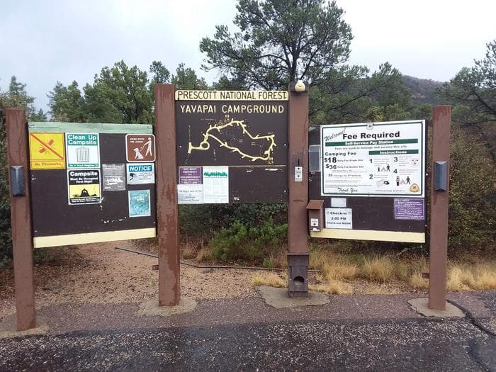 Yavapai Campground Information Kiosk