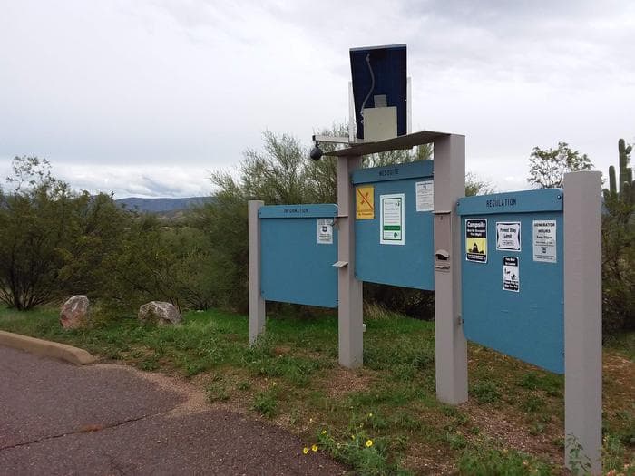 Schoolhouse Campground Information Kiosk