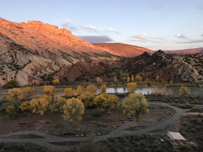 Green River looking towards Split Mountain.
