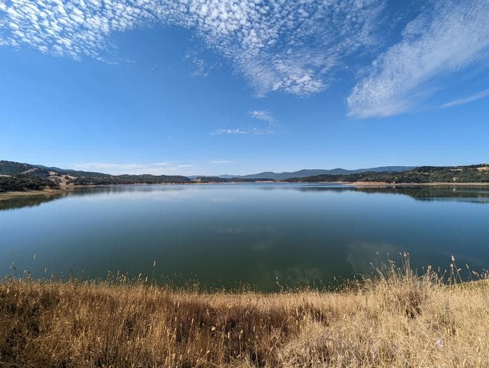 View of Lake Mendocino from Bushay Campground