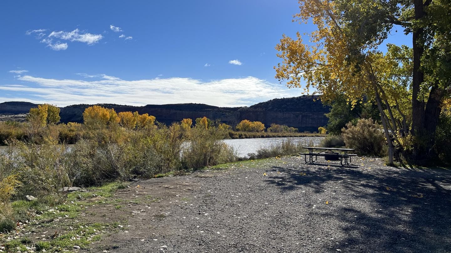 Westwater campsite on the Colorado River