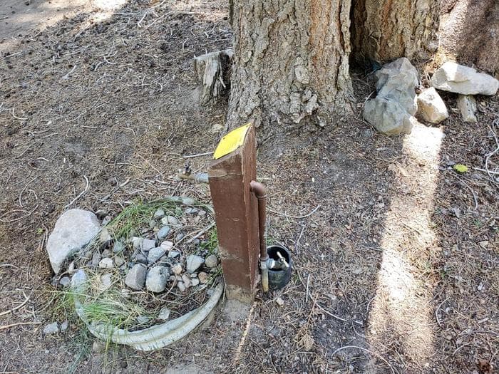 Campground is equipt with several water spigots.