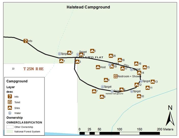 Map of Hallsted Campground2