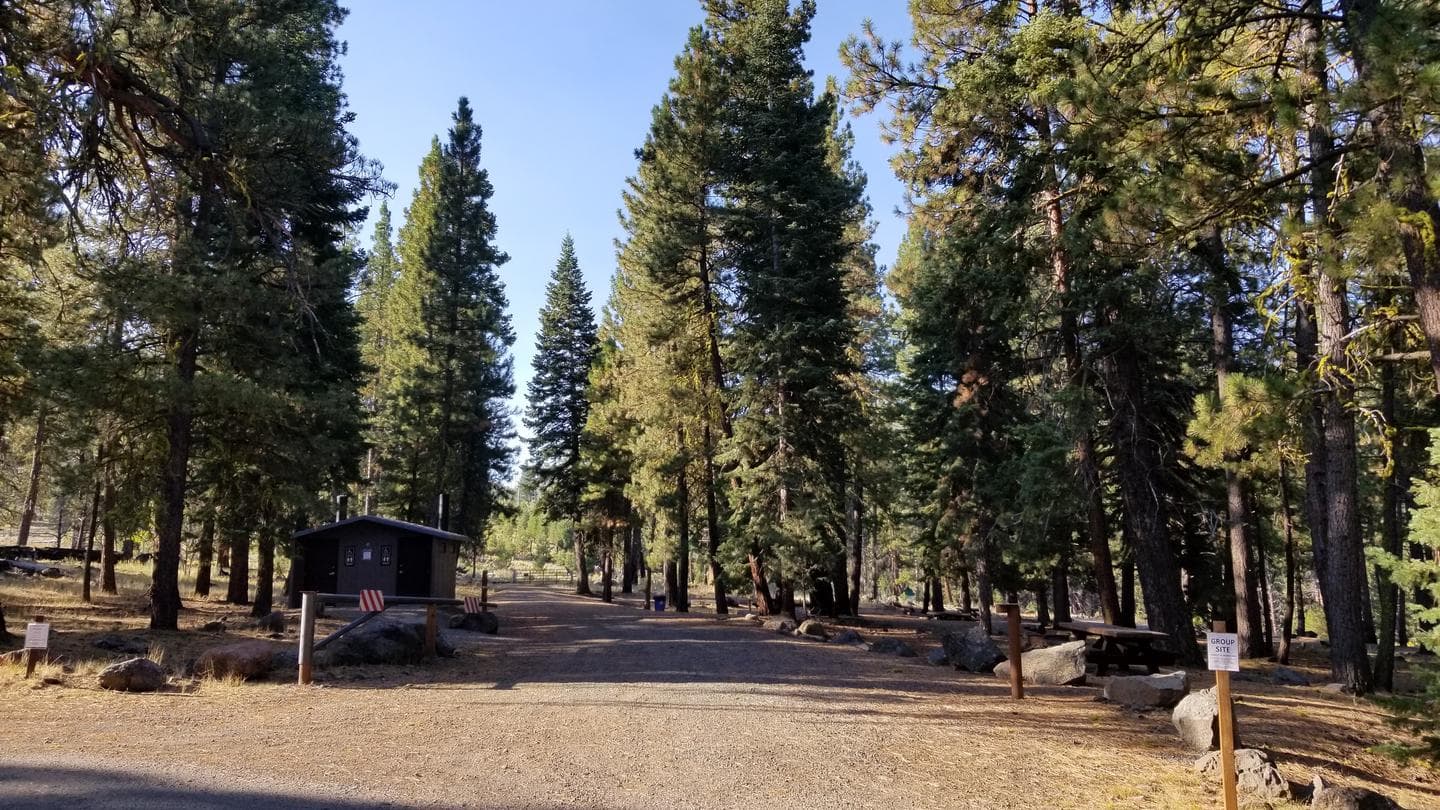 Blue Lake Campground Group Site entrance