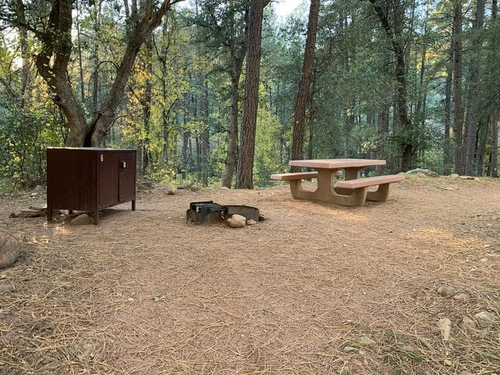 Example of standard campsite.