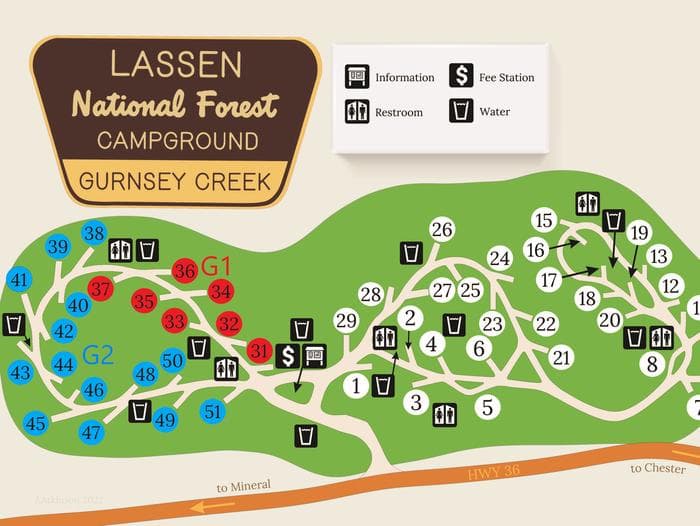 Gurnsey Creek Map