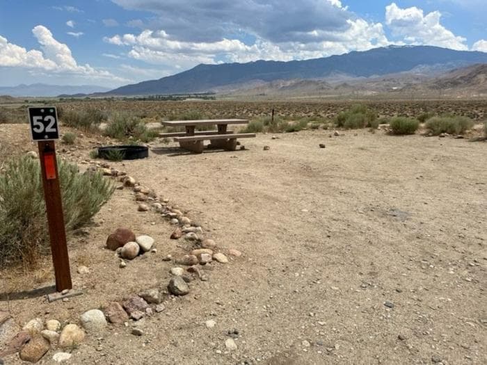 Sunny campsites at Pleasant Valley Pit Campground