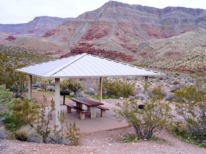 Sheltered Site with the Paiute Mountains