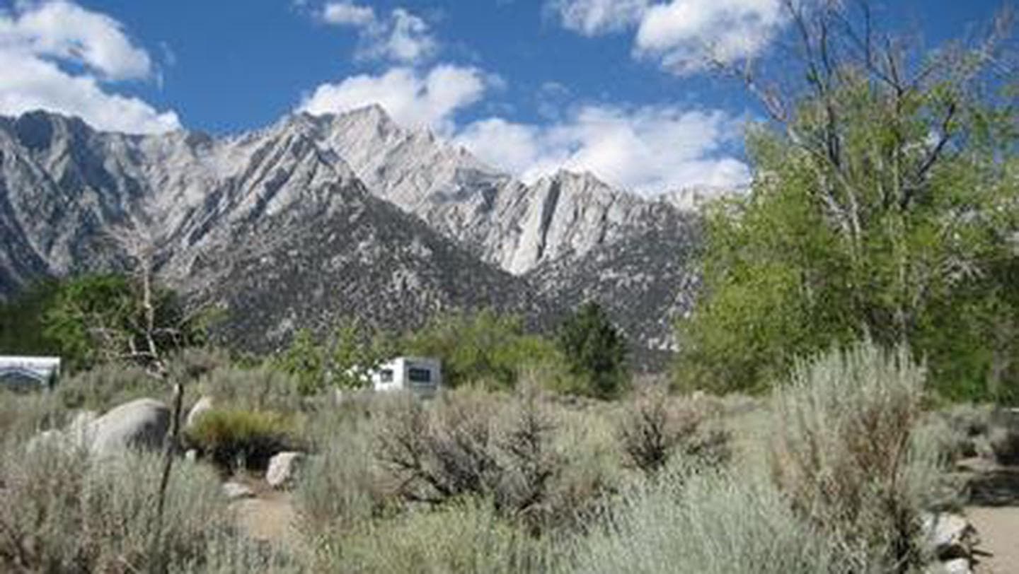 A high desert campground in the mountains