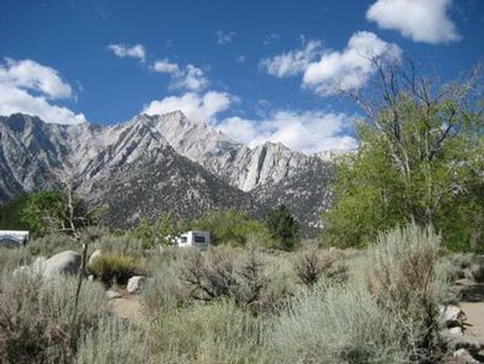 A high desert campground in the mountains