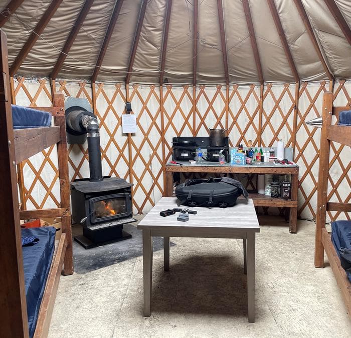 Inside Limber Yurt