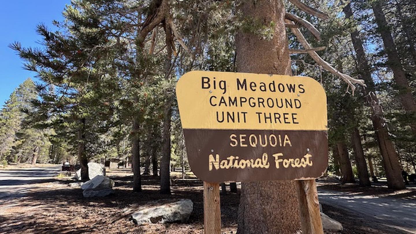 Big Meadow Campground - Unit Three Entrance Sign