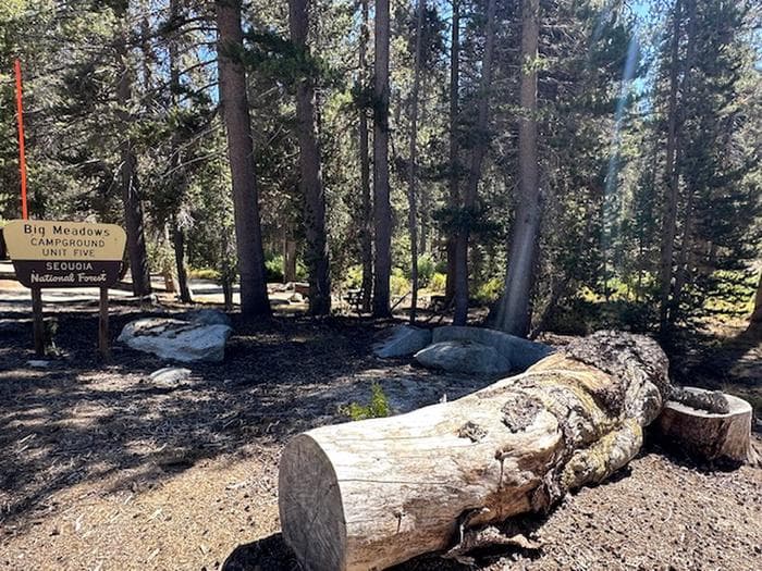 Big Meadow Campground - Unit Five Entrance Sign
